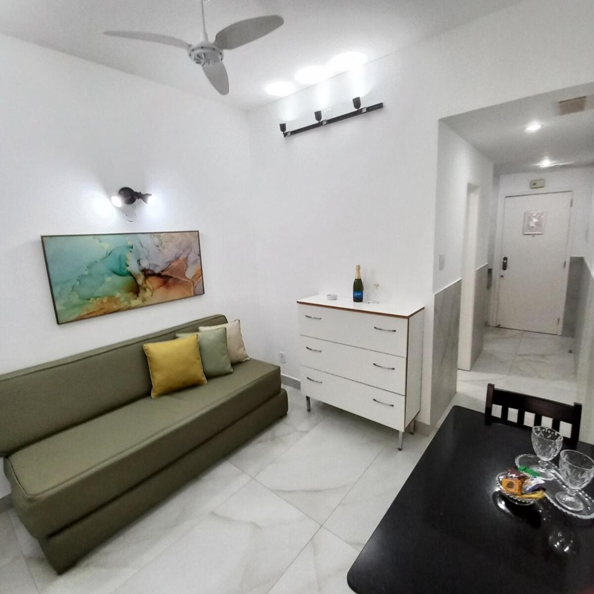 Apartemen Visconde 315 Queen-bed-local-quadra Mar