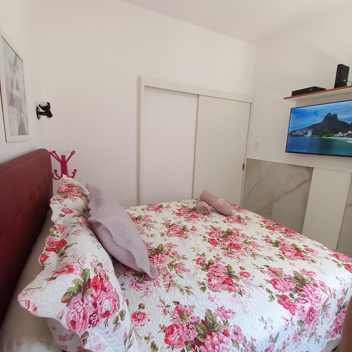 Apartemen Visconde 315 Queen-bed-local-quadra Mar